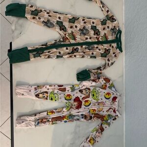 Roe & co. Bamboo zippie pajamas 3-6 month bundle